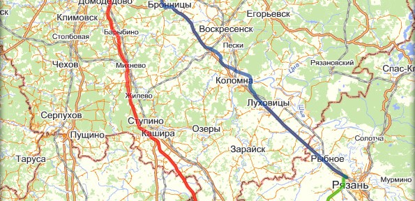 План поездки в Рязань